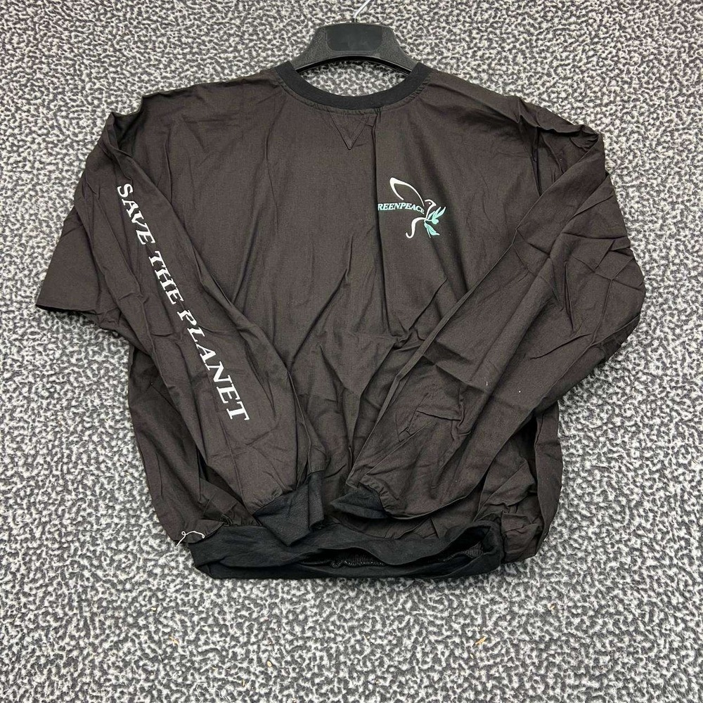 Vintage Greenpeace Save The Planet Shirt Men S-M Todd Long Sleeve Deadstock New